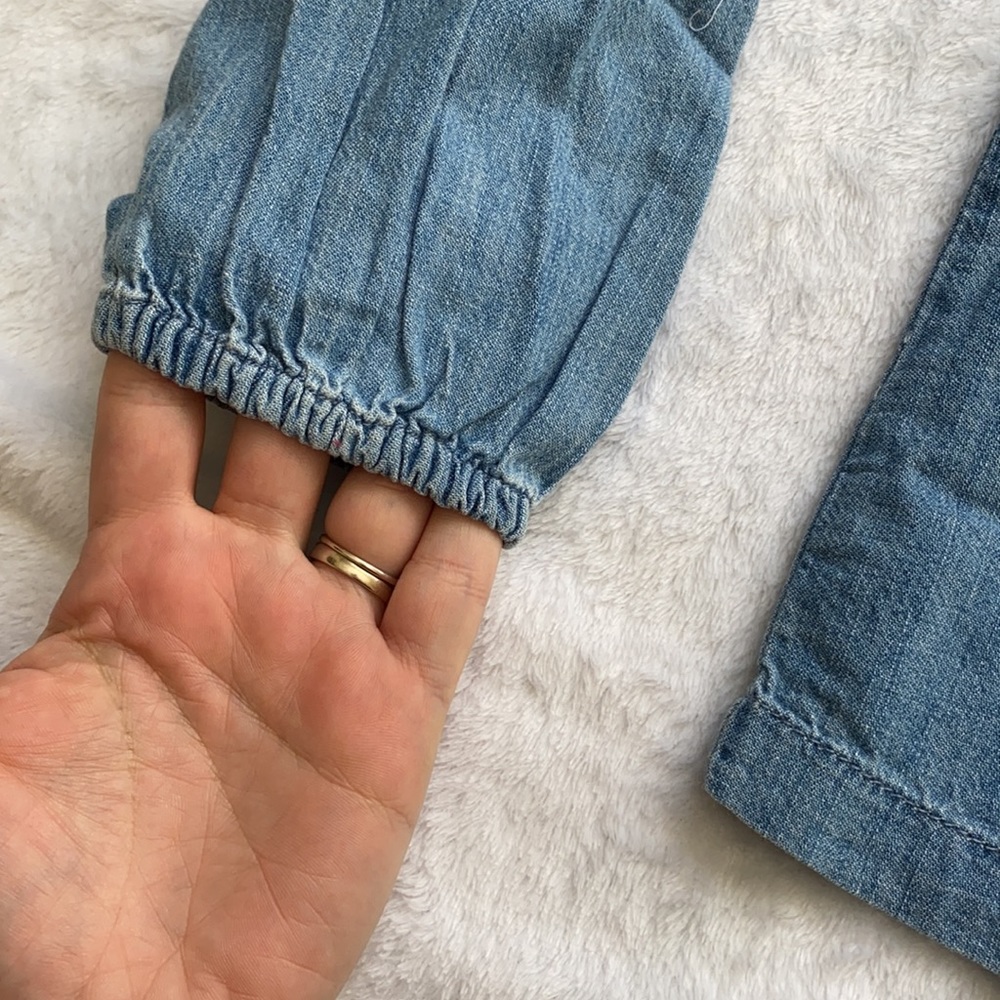 Embroidered Denim Top - Picture 3 of 3